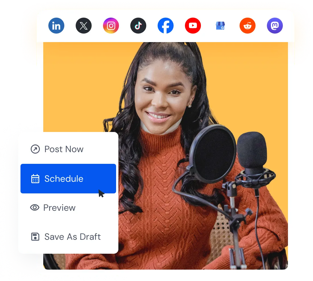 Easily Schedule, Preview & Publish