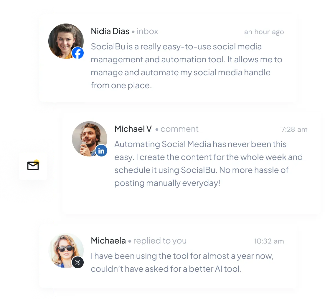 social media inbox for all accounts