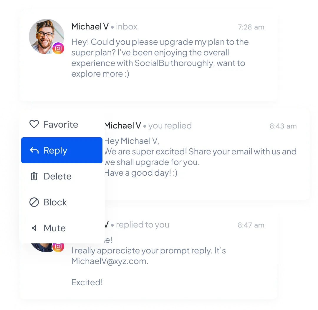 Monitor conversations